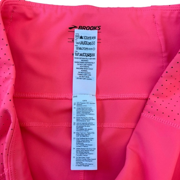 NEW, Brooks, Women's Spark 5" Short Tights, Large, Pink 🏃‍♀️‍➡️ - Picture 10 of 10